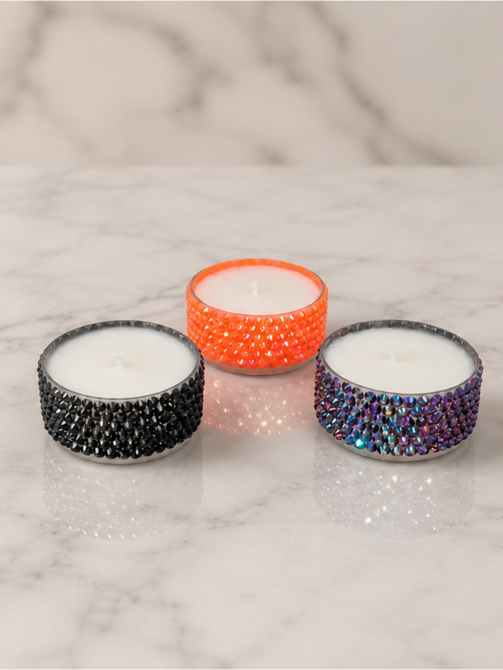 Bling Tealight Candle Trio